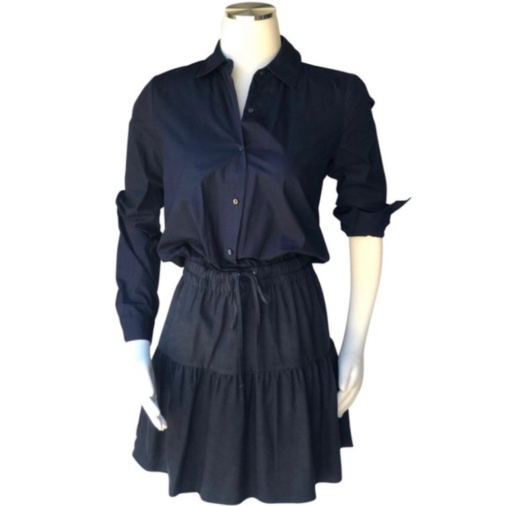Scotch & Soda Amsterdam - preppy navy skater dress
